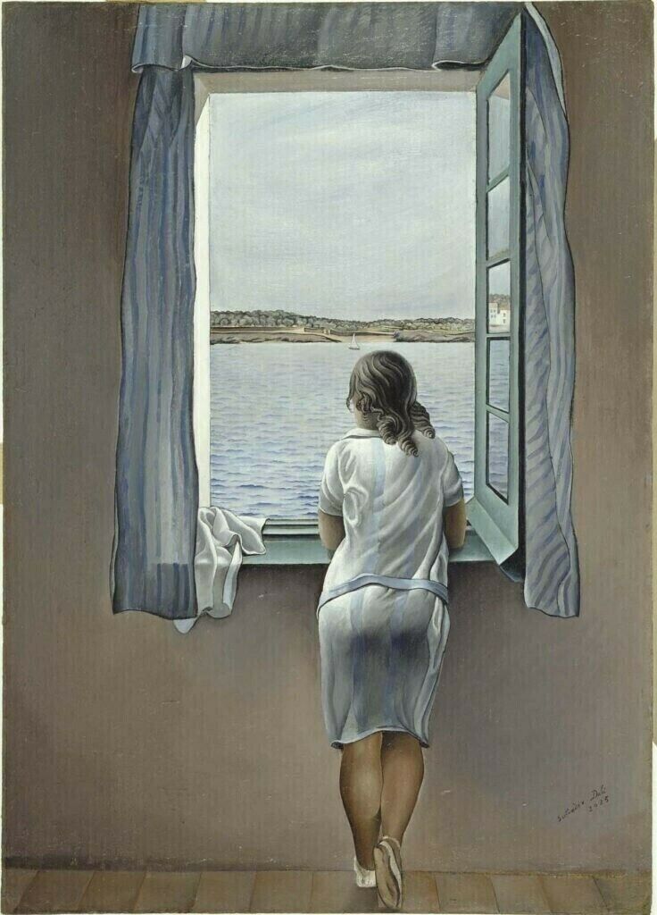 The Girl at the Window Salvador Dali